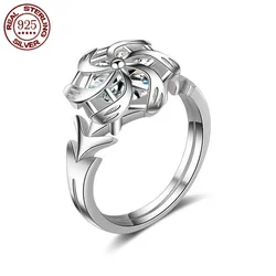 LOTR Galadriel Nenya Ring of Water Hobbit Elf Three Rings Great Rings Fashion Women Girl Jewelry High Quality Fan Gift