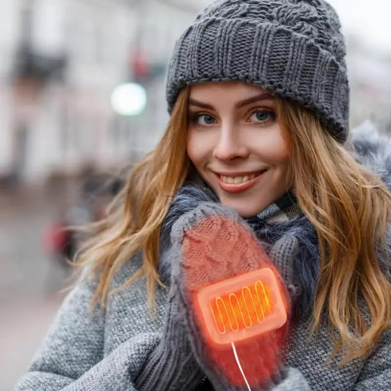 Verwarmde handschoenvoeringen voor dames Zachte en comfortabele handschoenenvoeringen Handschoenenverwarming Draagbare handschoenen Pad voor buiten kamperen Wandelen