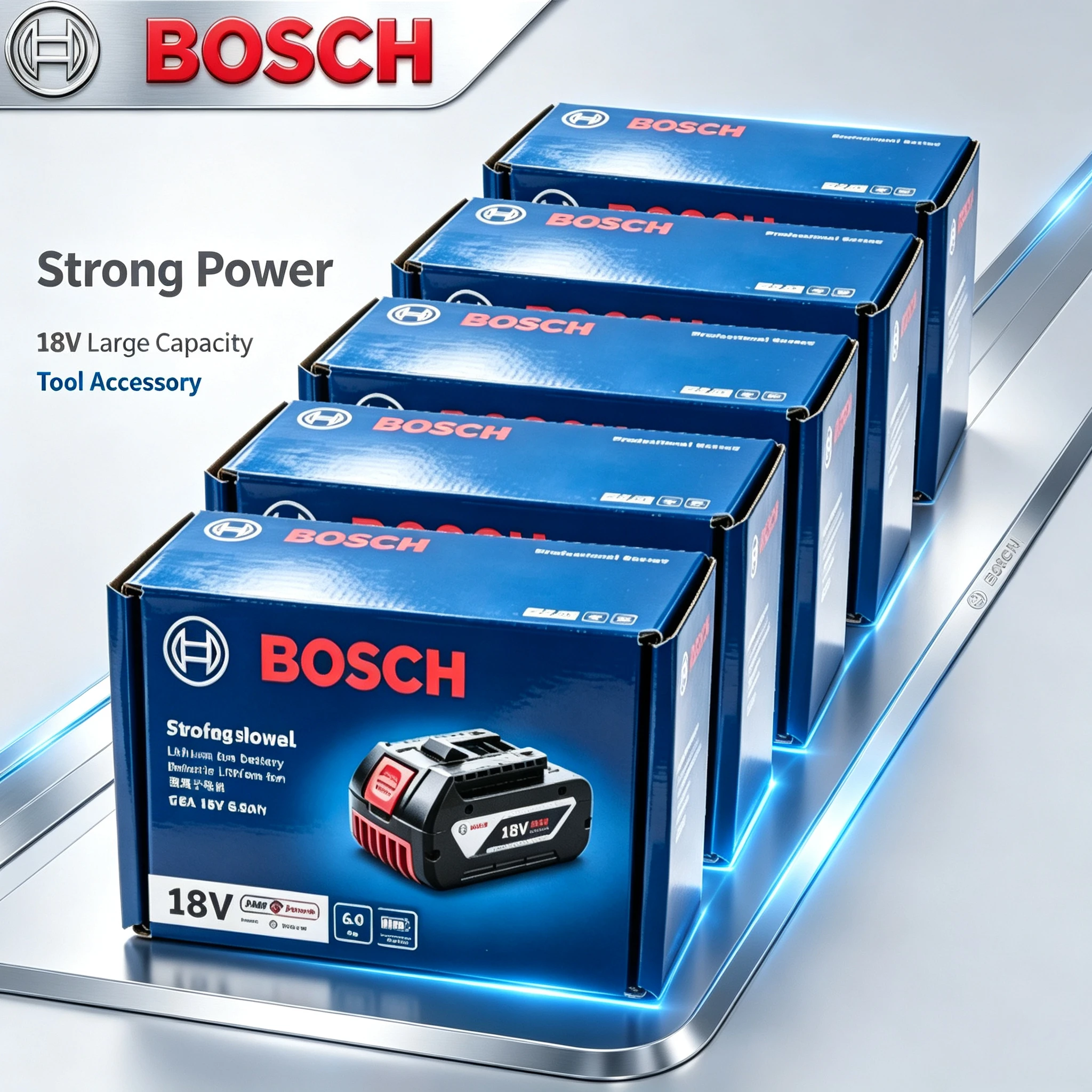 Bosch 18V 5.0Ah power pack,ripple current suppression stabilized output impedance,compatible with Bosch 18V cordless power tools