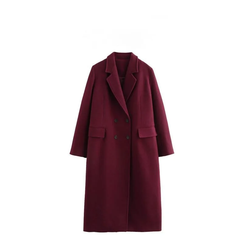 

Новая модель женской одежды в европейском и американском стиле, модное универсальное модное пальто, зима-осень, утепленное базовое эфирное пальто