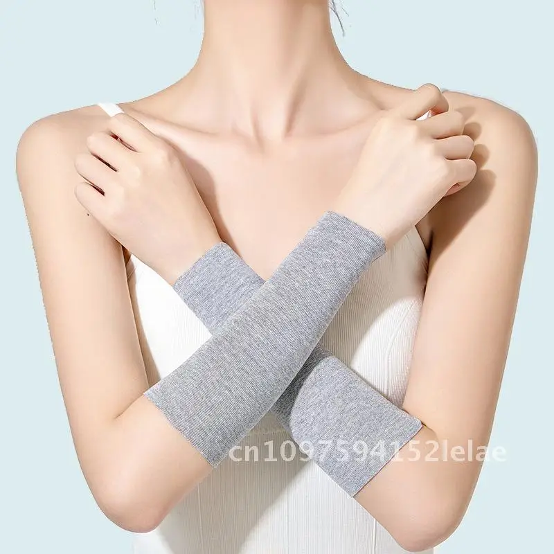 

Unisex Modal Oversleeve Wristband for Tattoo And Scar Coverage Sports Sweat Wiping Thin Cotton Lengthened Wrist Cover