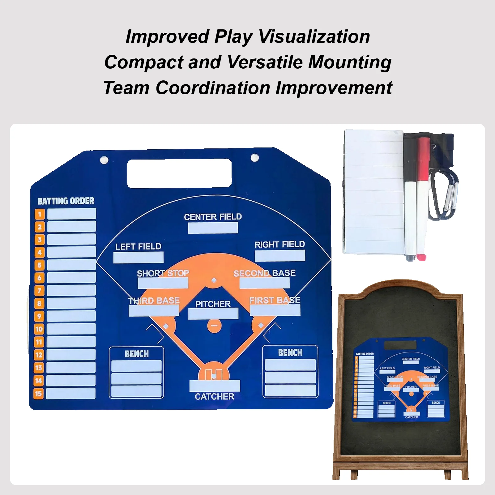 

Бейсбольное табло, доска для сухого стирания, двухсторонний забор, секретарша для командной практики, игровой турнир, полевая подготовка