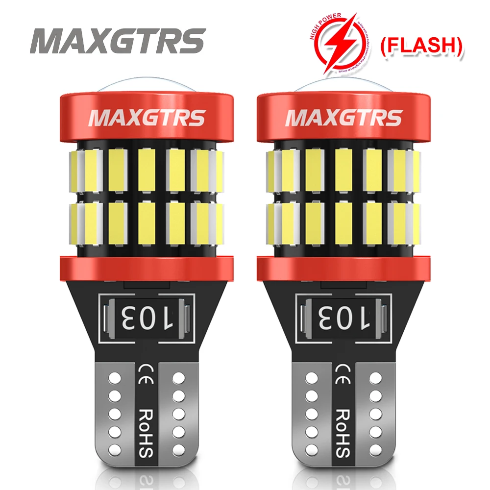

2x T10 Strobe Flashing 194 W5W 36 Led 3014SMD T10 Led Lasting Shine+Auto Strobe Flash Two modes of Operation Car light bulbs