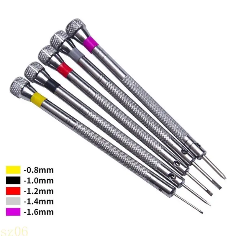 Q2Q4 0.8-1.6mm Screwdriver Set For Watch Repair Clock Enthusiasts Skilled Technicians