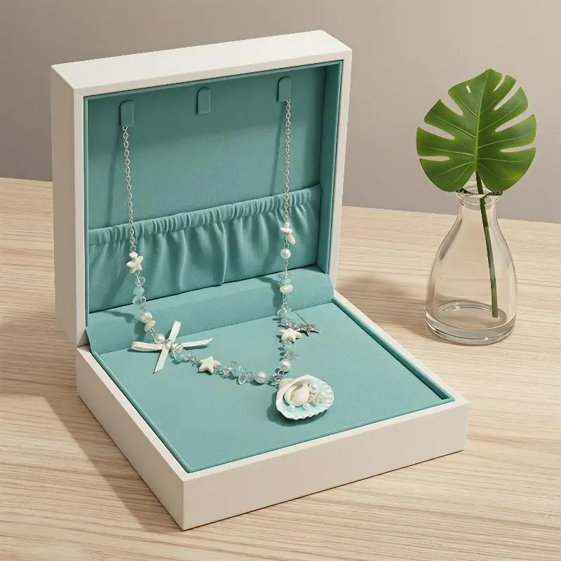 Ocean Inspired Starfish Shell Pearl Necklace Anti-Tarnish Cute Aesthetic Jewelry for Women Daily Wear Date Party
