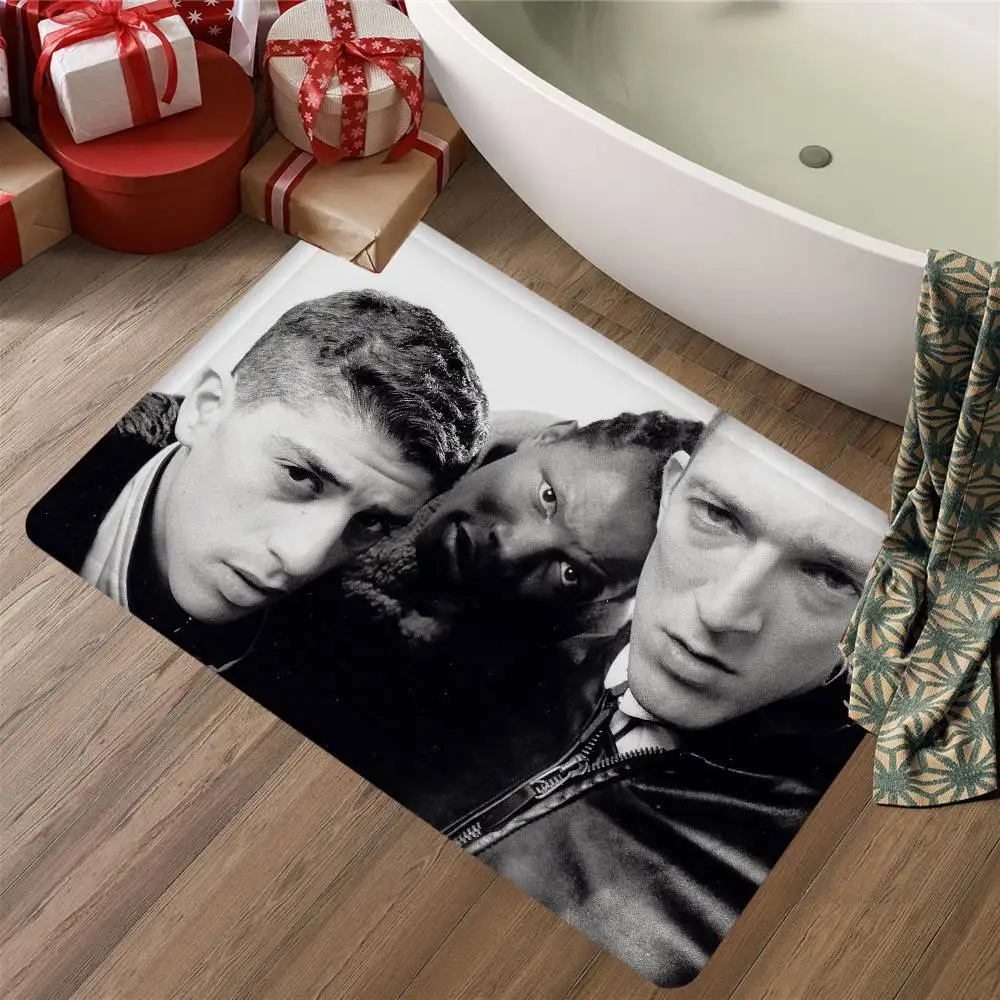 سجادة أرضية من فيلم L-La Haine أرخص مضادة للانزلاق وشرفة غرفة المعيشة الحديثة المطبوعة بجانب السرير #6