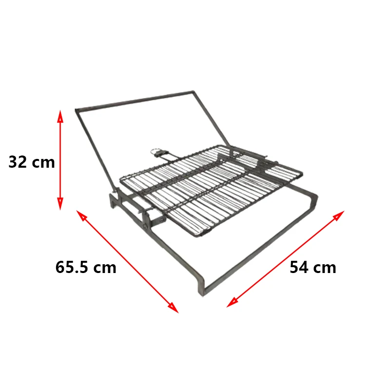 Stainless steel BBQ grill mesh with flip function