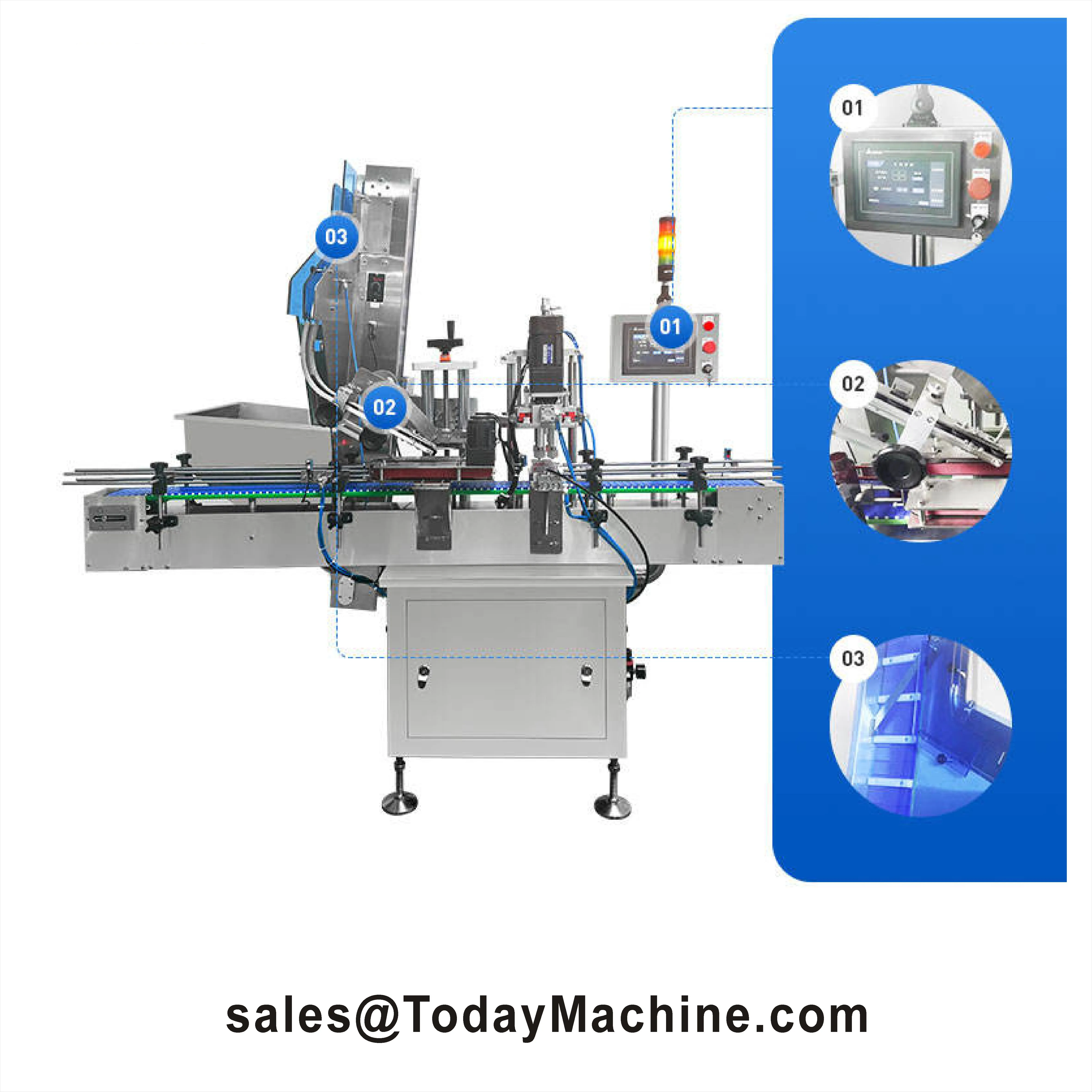 Automatic Beverage Bottle Capping Machine Screw Capper Equipment