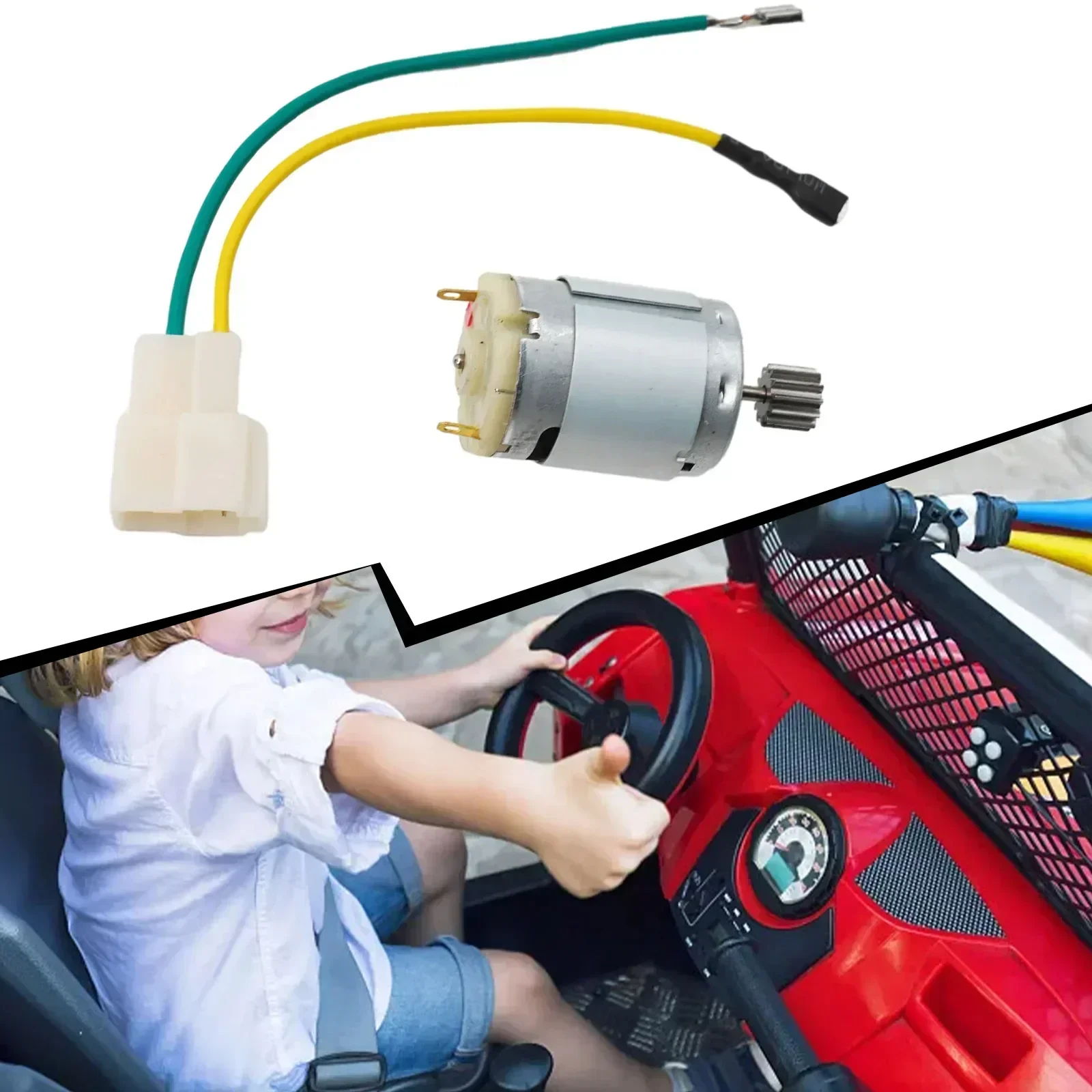 Imagem -02 - Motor de Carro Elétrico Infantil Tamanhos 550 Rs390 Rs380 570 12v 6v Dl555 24v 10 Dentes 1cm 1000035000rpm 30w200w Motores dc