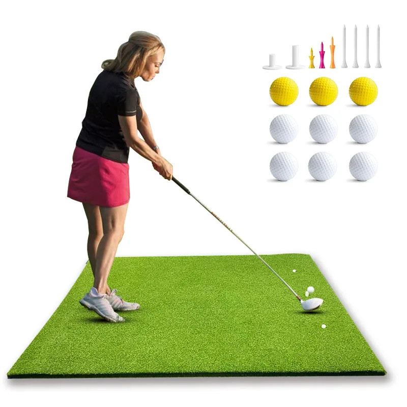 Indoor and Outdoor Golf Training Mat, Two Color, Green Grass, Swing Training Mat, Personal Practice, Hot Selling