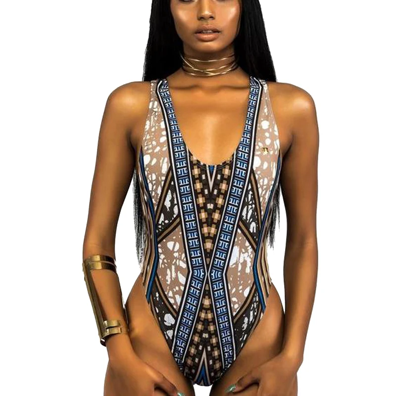 2024 Sexy Women One Piece Swimsuit Swimwear Female Print Push Up Thong Bather Bathing Suit Monokini Brazilian Swimming Suits