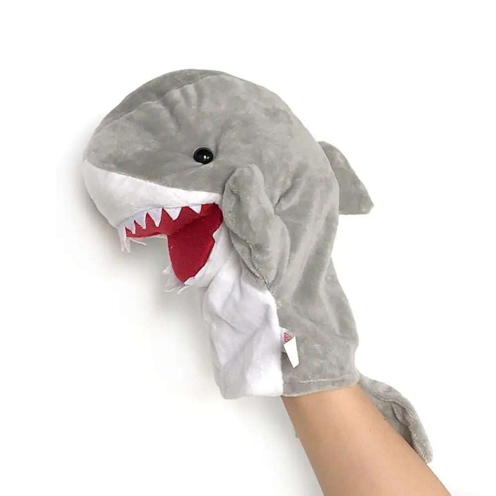 Durable Soft Hand Finger Puppet Cartoon Hippo Pig Plushed Doll Elephant Monkey Cute Baby Educational Toys Narrate