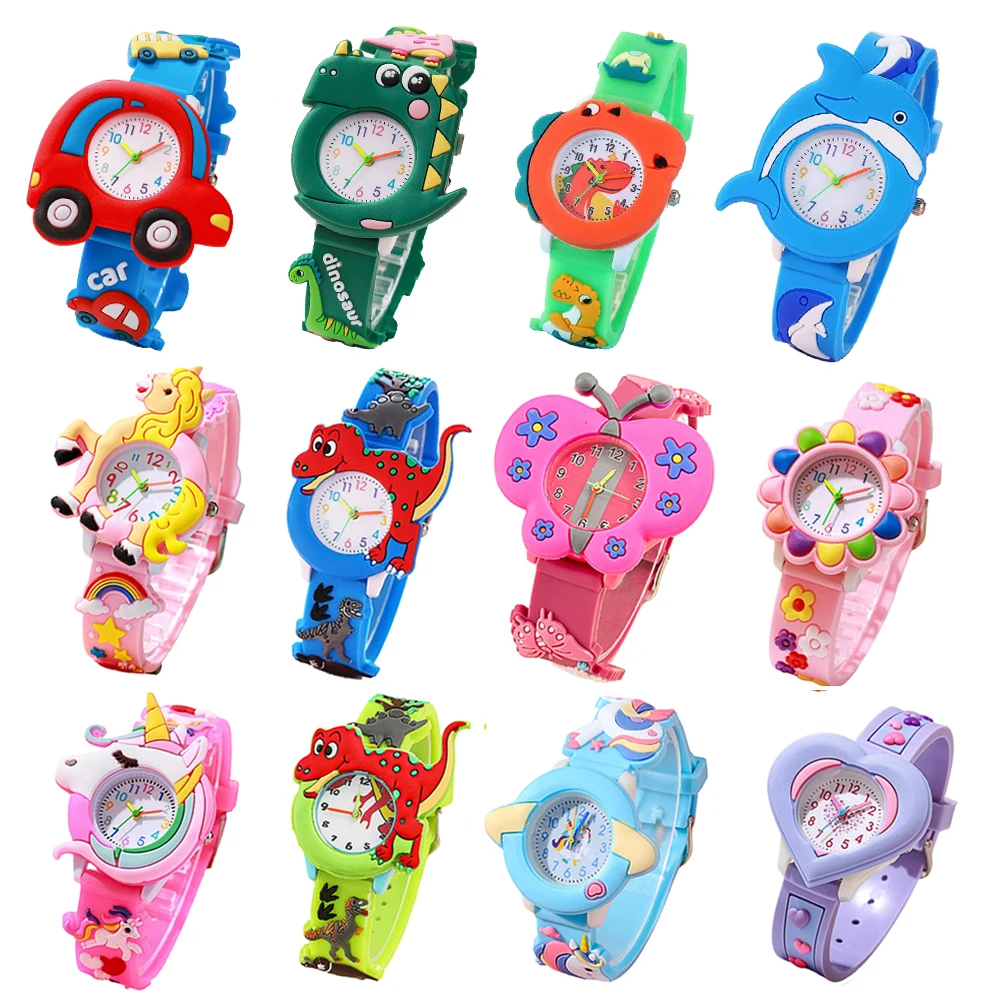 

Cartoon Anime Figures Children Watch Simple Life Waterproof Student Clock Kids Electronic Watch Toys Girls Boys Birthday Gift