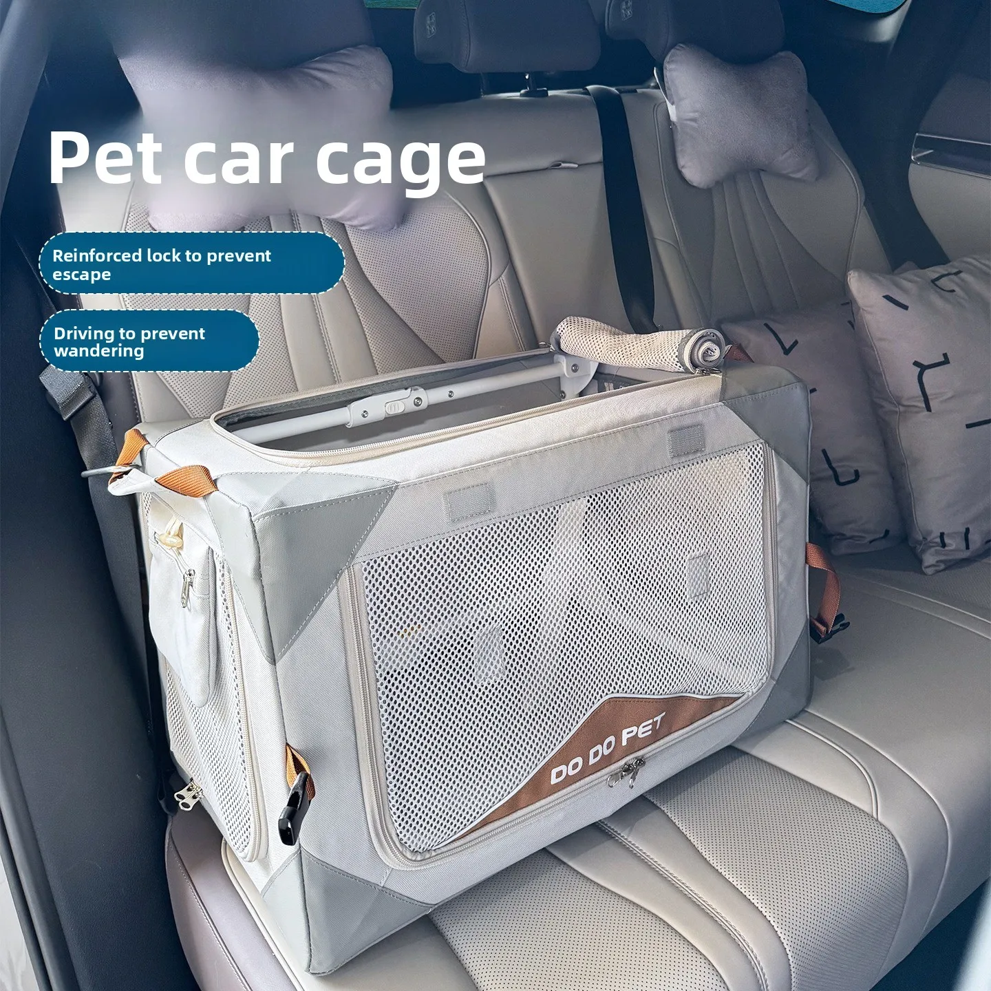 New product dog cage, car ride artifact, trunk cage, large, medium and small pet cat cage, anti-hair fly