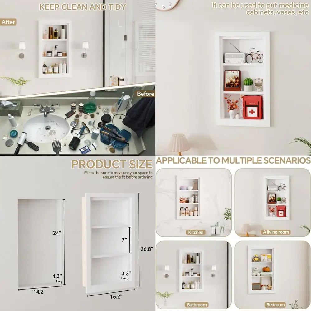 14 X 24 White 3-Tie… - image