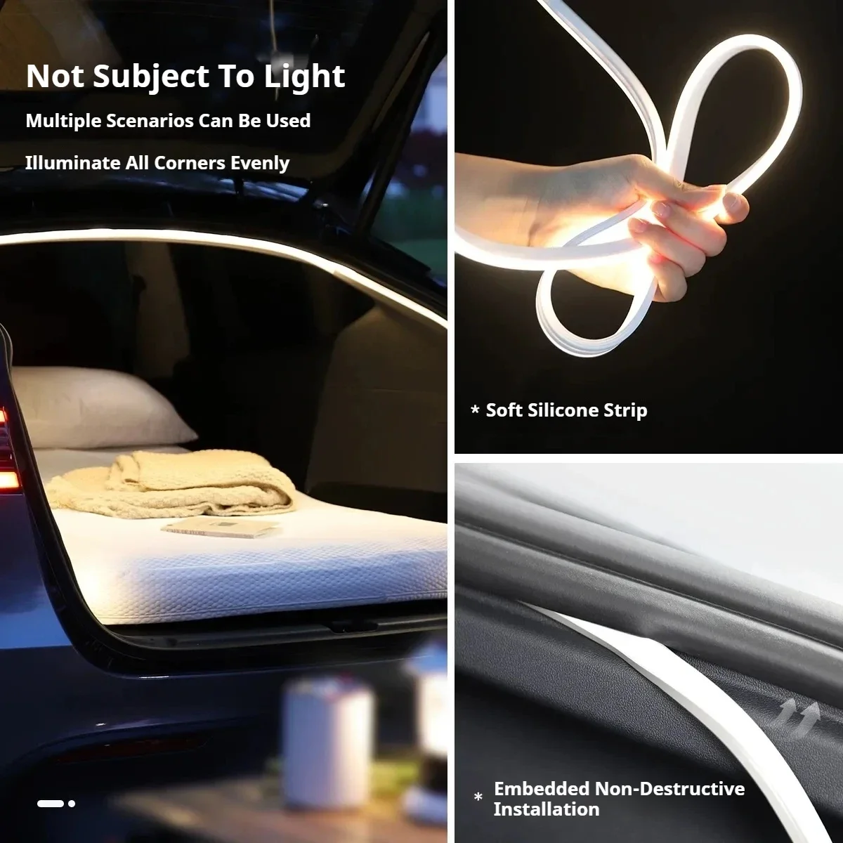 Trunk Atmosphere Light Modified Light Bar Car Trunk Lighting Fit For Fiat Bravo Ritmo Decorative Lamp Car Interior Accessories view 5