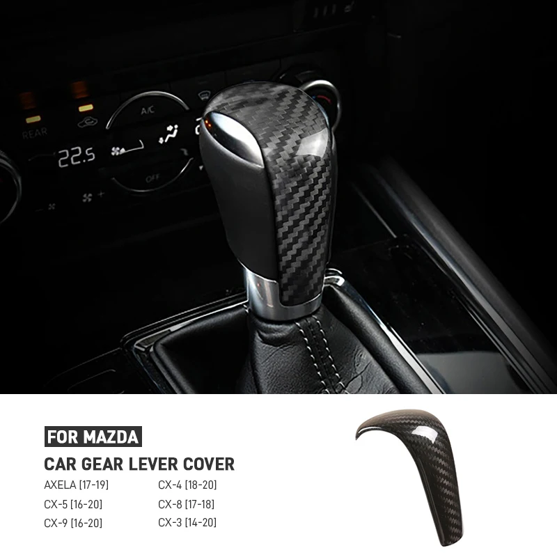 

Наклейка на ручку переключения передач из настоящего углеродного волокна для Mazda CX3 CX4 CX5 CX8 CX9 Atenza Axela 2014 2015 2016 2017 2018 2019 2020