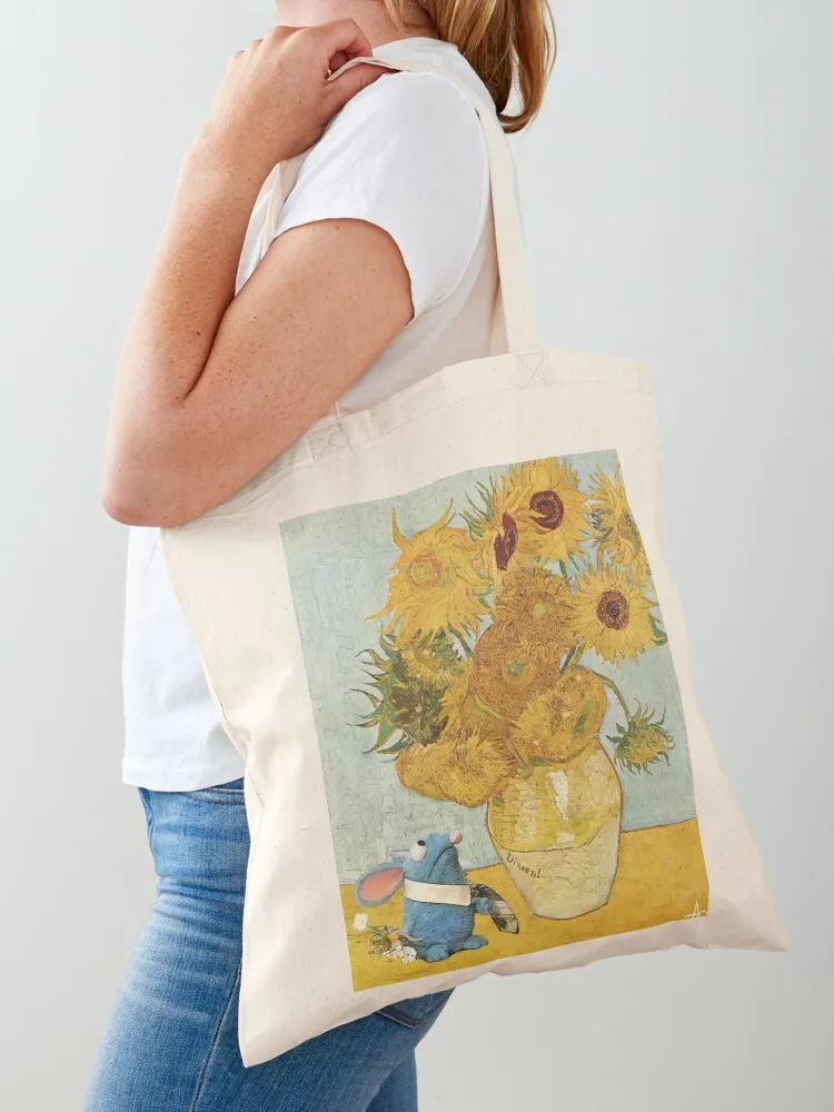 

Tutter with Sunflowers Tote Bag personalized tote bag Women's shopping bag reusable grocery bags custom fabric