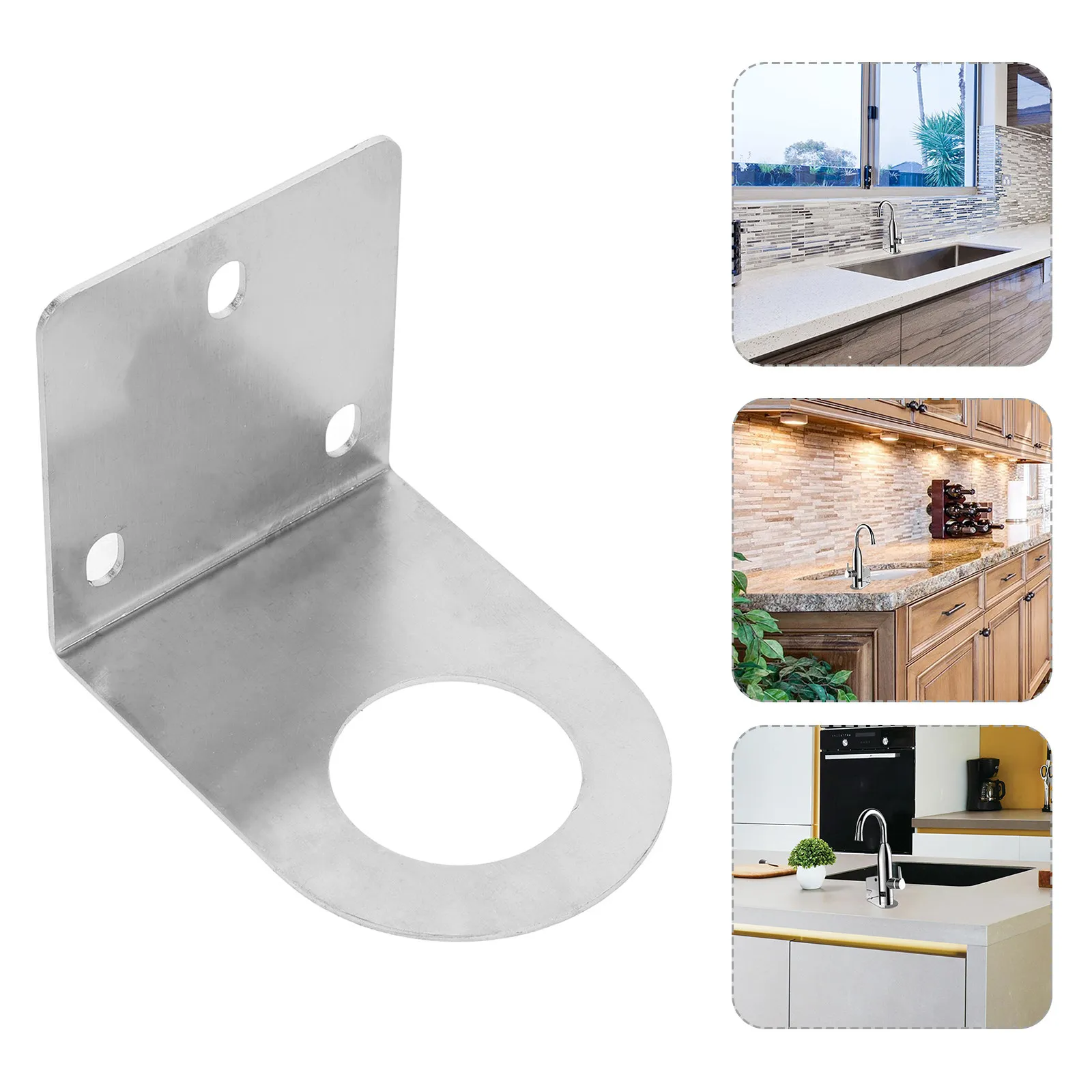 

Faucet Mounting Bracket for Water Purifier Heavy-Duty Metal Support Bracket Easy Install Kitchen Water Filter Holder Faucet
