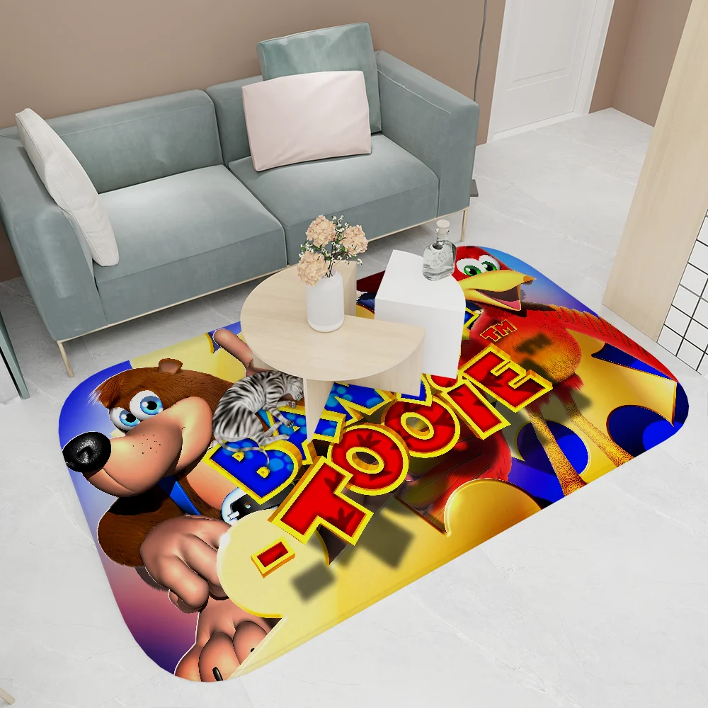 Banjo Kazooie Floor Mat Rectangle Anti-slip Home Soft Badmat Front Door Indoor Outdoor Mat Hotel Decor Mat