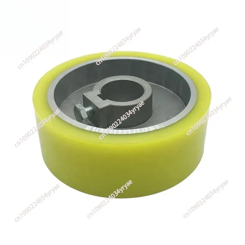 Woodworking machinery parts Durable rubber roller Polyurethane wheel feed roller for four-sided molding machine