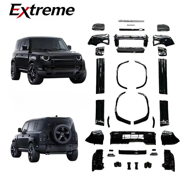 Wholesale Parts Bodykit Full Body Kit Set Modified Upgrade Auto Car for Defender 2020 Black Style for Land Rover