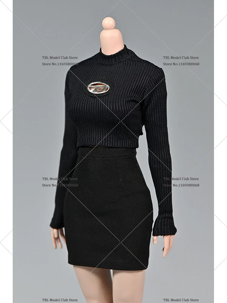 1/6 Vrouwelijke Soldaat T-shirt Effen Kleur Hoge Taille Slanke Korte Rok Vest Kleding Voor 12 inch Action Figure Beweegbare pop Model