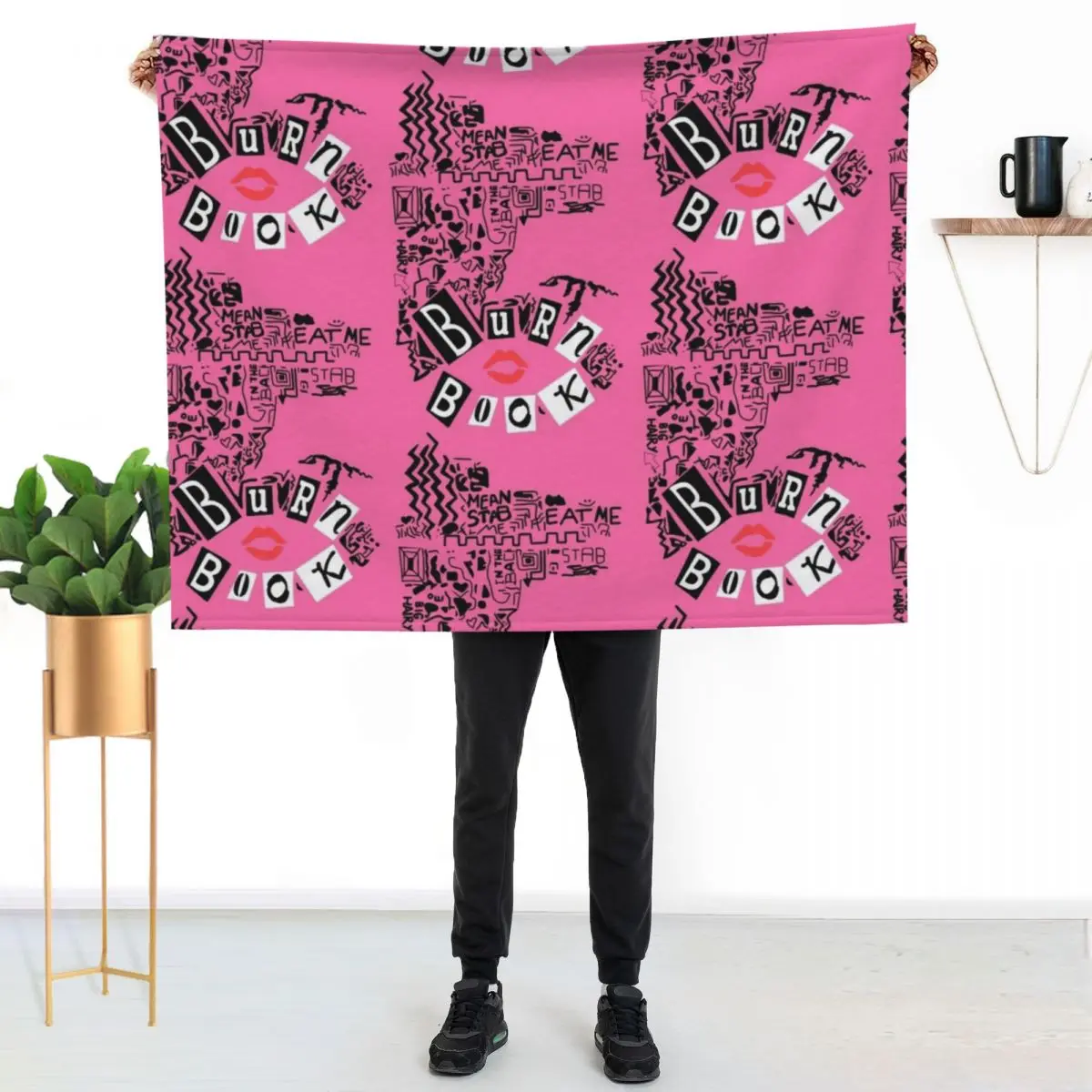 Burn Book - Mean Girls Throw Blanket Decoratives for sofa Fashion Sofas Personalized Gift Travel Soft Big Blankets