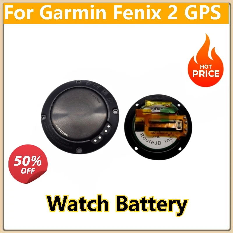 

100% New High Quality Replacement Watch Battery with Back Case Long Lifespan For Garmin Fenix 2 GPS