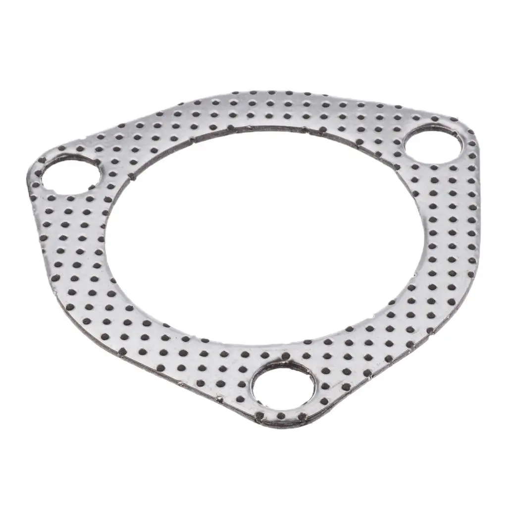 Easy Install Car Triangle 3 Bolt High Exhaust Gasket Flange 2.5 inch