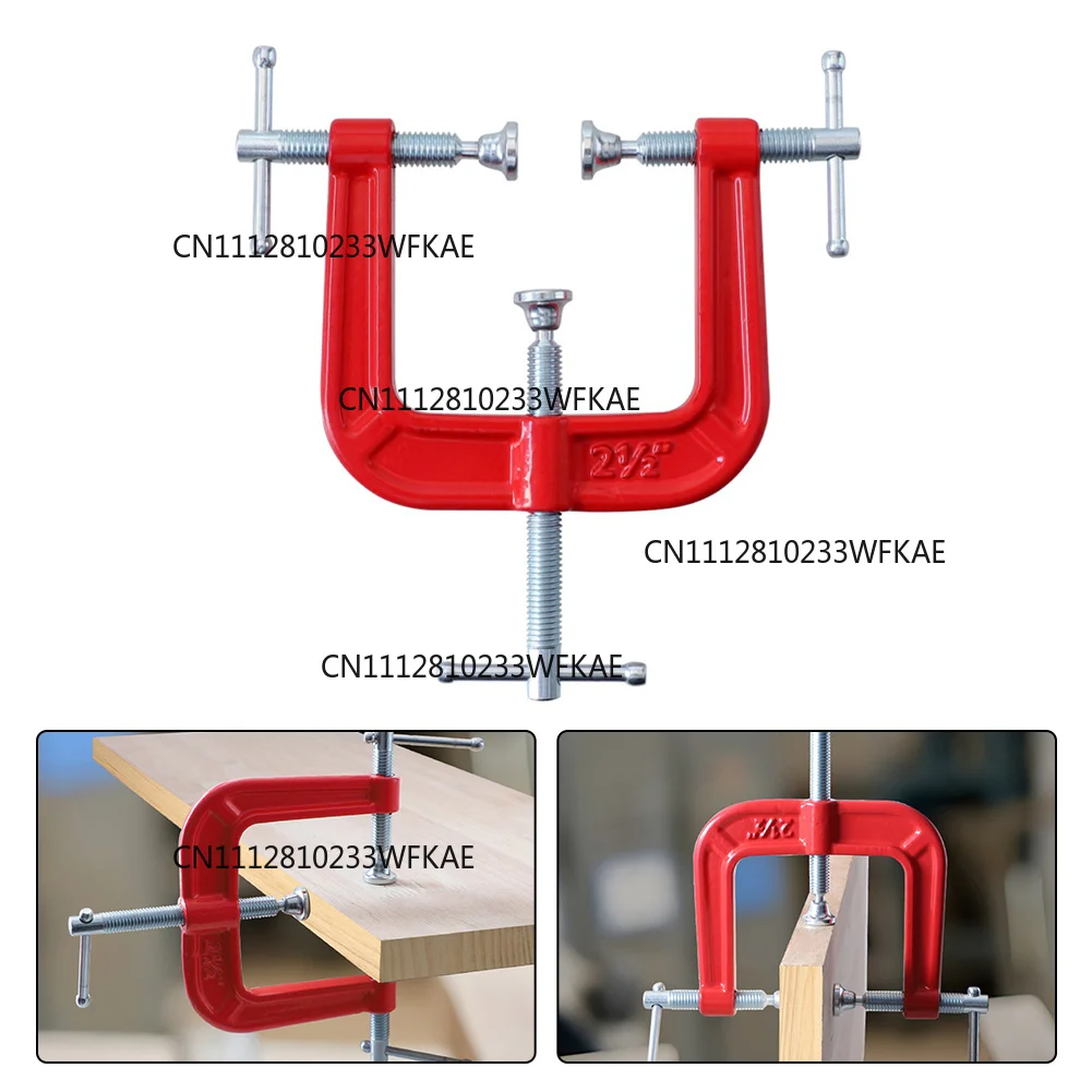 Heavy-duty G-type three-way woodworking clip, flat woodworking strong clip accessories, home maintenance