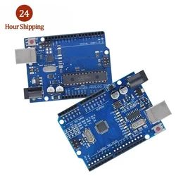 UNO R3 Development Board ATmega328P CH340 CH340G For Arduino UNO R3 With Straight Pin Header with Cable