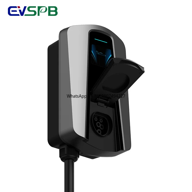 Untethered Wallbox Socket 7kW 22kW  Type 2 EV Charging Station OCPP 4G Connect EV Charger Wall Mount