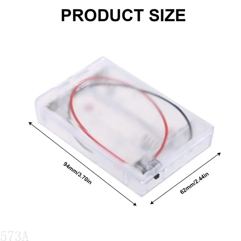 Caja almacenamiento batería 573A 18650 con cable alambre, metralla placa metal para conexión del dispositivo y