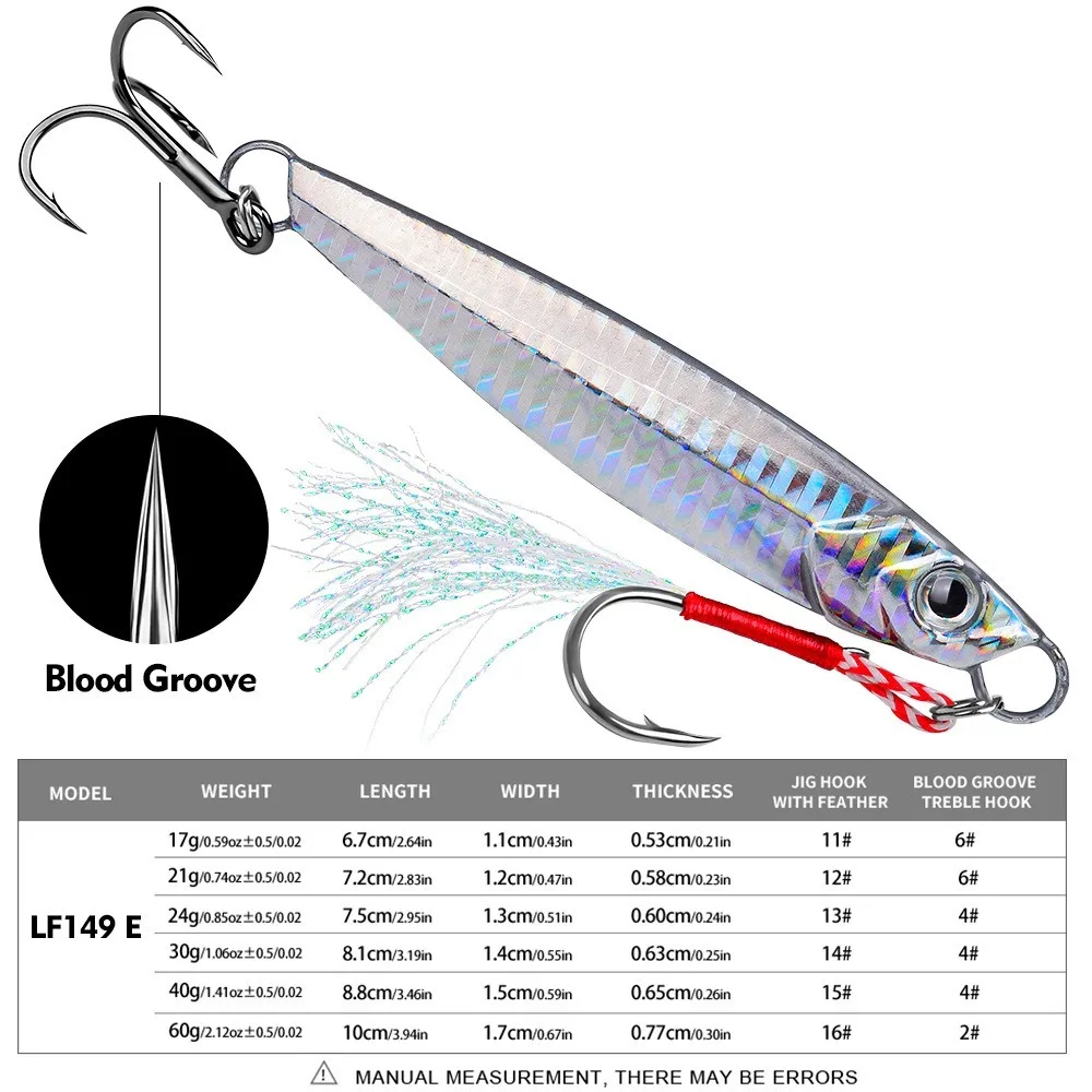 1Pc Durable 24g 40g 3D Fishing Lure Metal Colored Painted Hard Squid Bait Jigging 3D Eyes Sea Fishing Tackle Outdoors