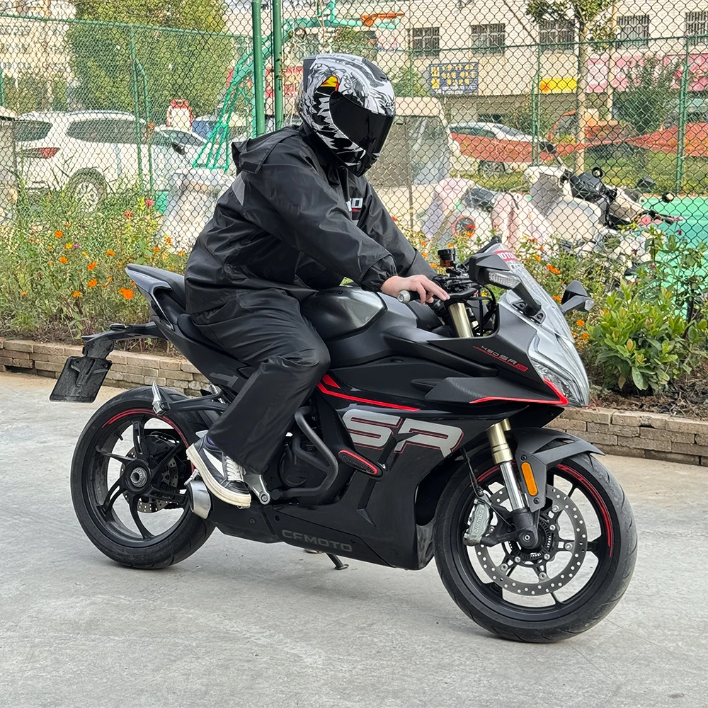 بدلة مطر للدراجات النارية مقاس - مراجعة Motorcycle Rain Suit 2 Piece وسعره