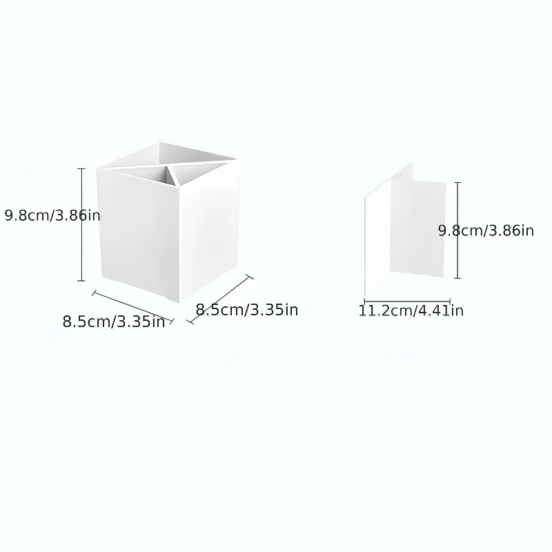 1/2pcs Makeup Brush Holder Organizer with Lid Cosmetic Storage Box Portable Travel Make Up Tools Container Case Stand Pen Pot