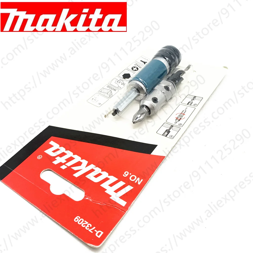 Makita #6 #8 #10 Gauge เจาะ Countersink ไดรฟ์ Multifunctional ไม้ชุดเจาะชุด D-73209 D-73215 D-73221