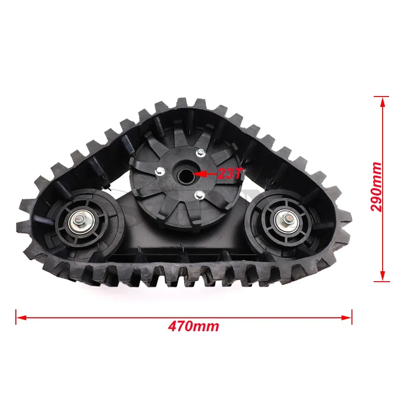 1 Pair Rubber Track Wheels Sets For 110cc-250cc ATV UTV Buggy Snowmobile Quad Dirt Bike Tracks Assembly Sand Snow Track System