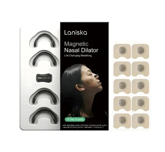 Bandes nasales magnétiques sûres pour la peau, dilatateur nasal de sport, Kit de démarrage de bande nasale pour respiration d'admission, aide à réduire les ronflements en oxygène