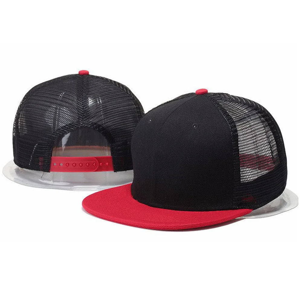Men Flat Brim Mesh Baseball Caps Custom Embroidery Logo Hip Hop Snapback Caps Kpop Women Adjustable Breathable Dad Hat Gorras