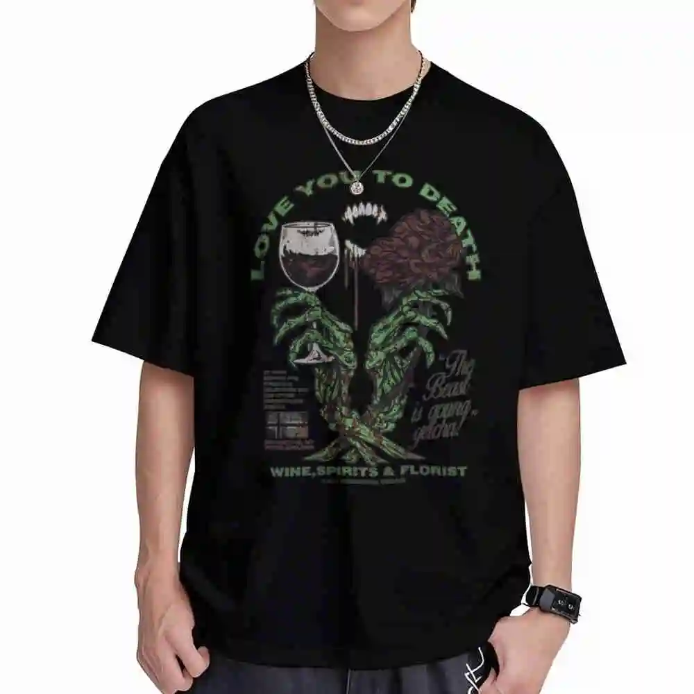 Negative Wallpaper Short Sleeve Tee 100% Cotton T-Shirt