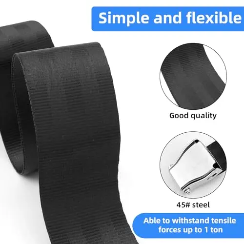 Nordic Hamstring Curl Strap with Quick-Release Buckle Leg Gym Seatbelt – Adjustable for Nordic Curls Beach Leg Extensions