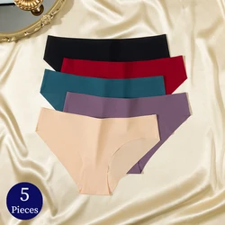 TrowBridge 5PCS/Set Women's Panties Simple Comfortable Underwear Women Sport Briefs Soft Lingerie Seamless Breathable Underpants