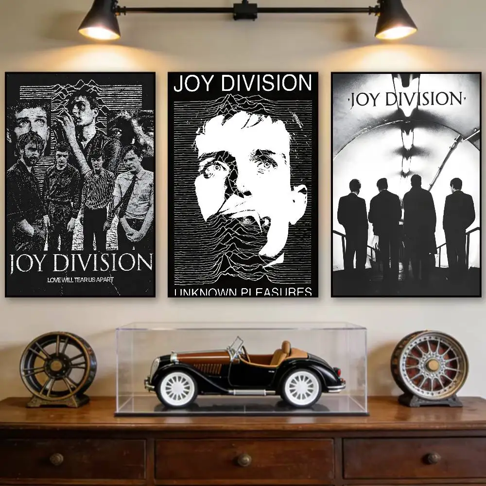 Joy Division Unknown Pleasures Printed Album Cover Poster Room Decor Waterproof Sticky For Home Bar Wall Art Decoration