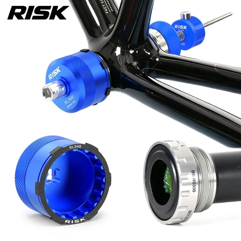 RISK Centerlock Socket Tool 44mm External Lock Cover Remover Disc Rotor Bottom Bracket Bicycle Maintenance GXP BB52 RS500 view 2