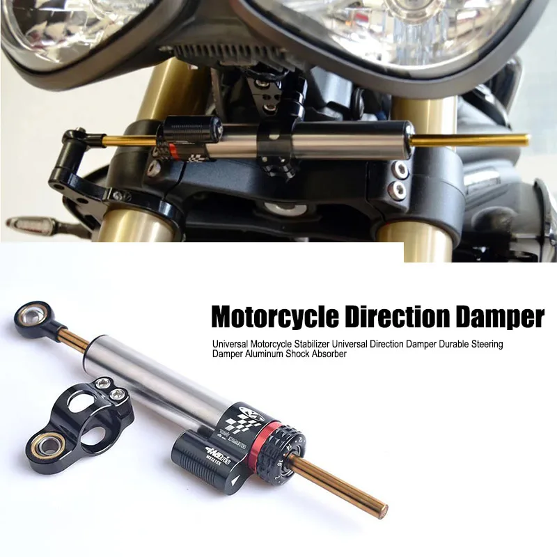 

Универсальный стабилизатор для мотоцикла, универсальный демпфер направления, прочный рулевой демпфер, алюминиевый амортизатор