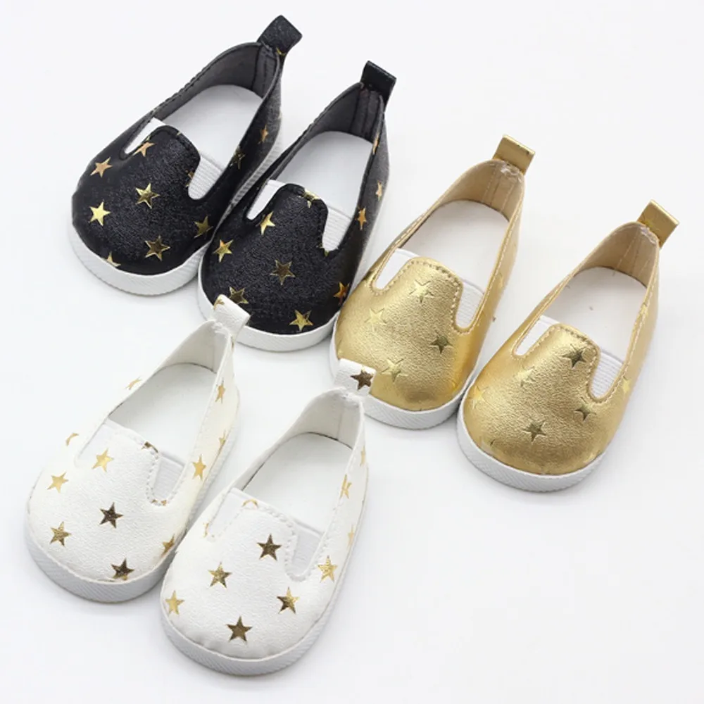 1pairs Star Doll Shoes Cartoon Cute Imitation Canvas Shoes Handmade Doll Cosplay Accessories for Labubu for BJD for OB11