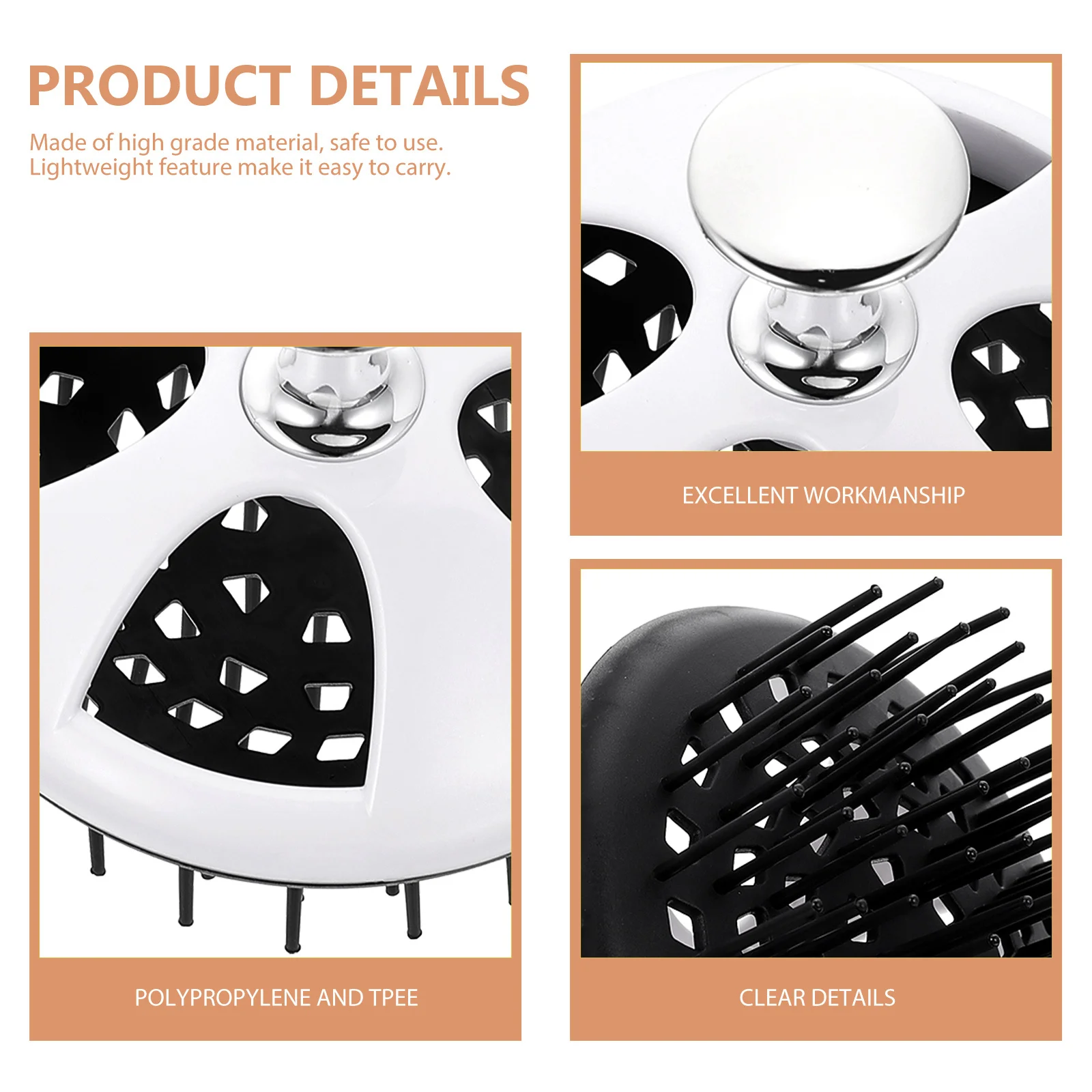 

High Grade Material Scalp Massager Lightweight Portable Scalp Brush Hair Cleaning Exfoliator for All Types of Hair Adults