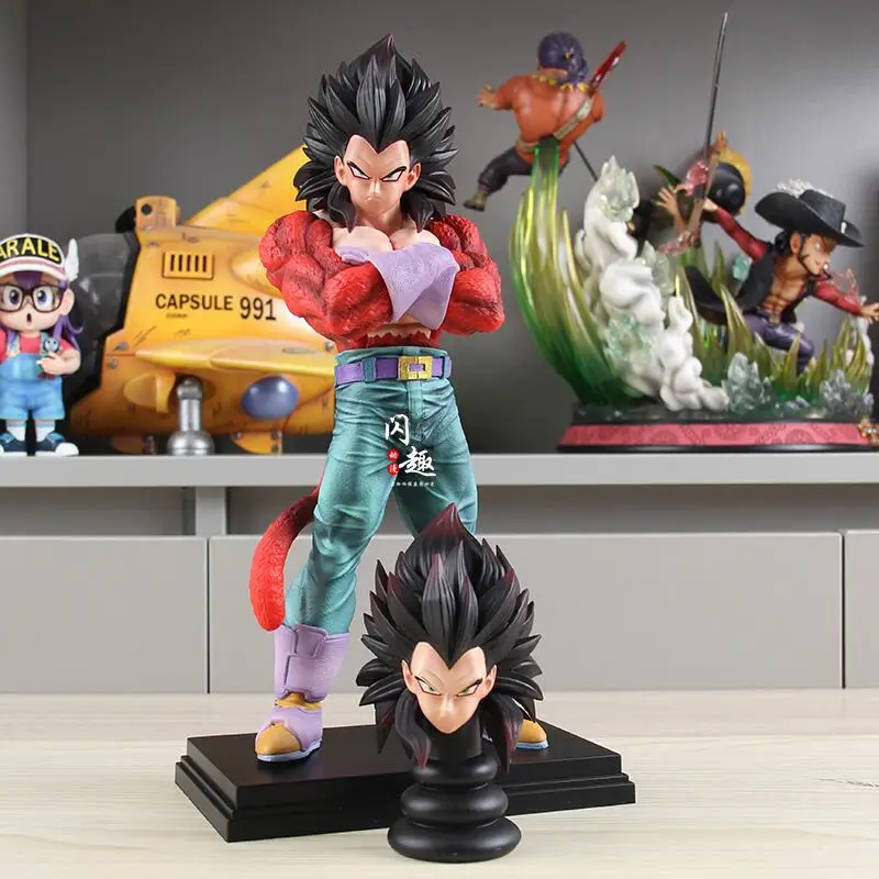 

Коллекционная фигурка Vegeta Super Saiyan 4 (Двойная голова) из Dragon Ball Super, модель-статуэтка, подарок на день рождения для фанатов аниме